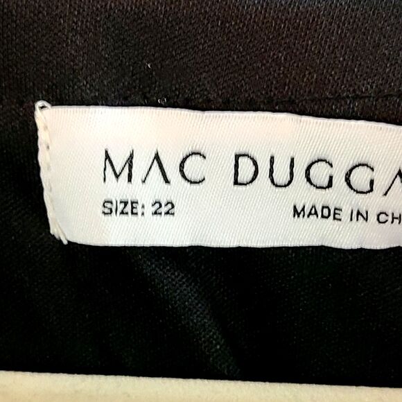 New Mac Duggal 20474 Black Sequin/Embroidered  Embellished A Line Dress (22W) - Picture 10 of 16